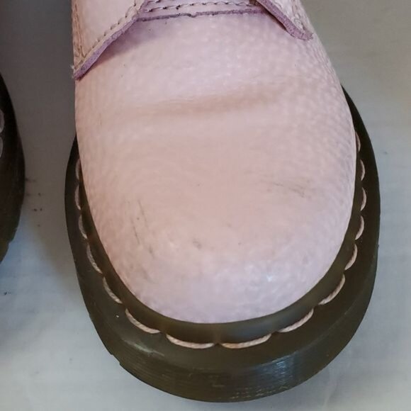 Dr Martens 1460 Pascal Virginia Leather Boots Pastel Pink Doc Women's WOMAN'S 5 - Picture 12 of 16